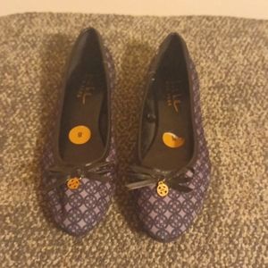 Nicole Miller blue flat ballerina shoe size 8